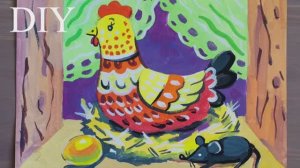 Рисунок КУРОЧКА РЯБА. Как нарисовать КУРОЧКУ РЯБУ