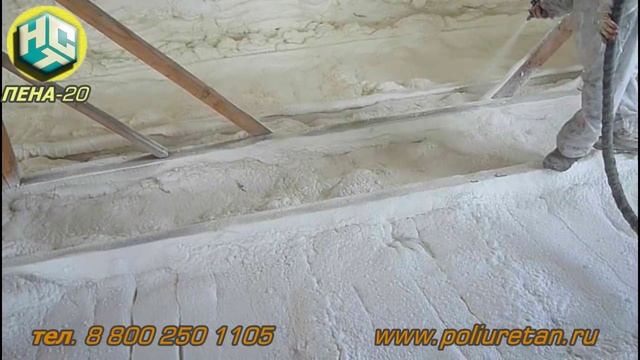 Утепление мансарды, ППУ, ПЕНА-20, НСТ смотреть онлайн