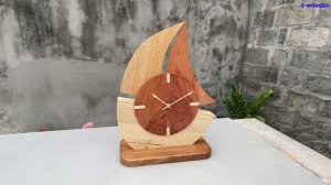 6 Beautiful Wooden Clock Models Never Seen Before //// DIY Simple Art Wooden Clock At Home.