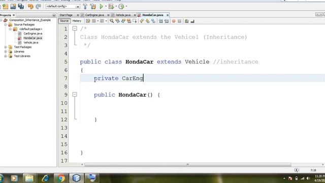 Code Example based on Inheritance and Composition in JAVA || URDU Explanation