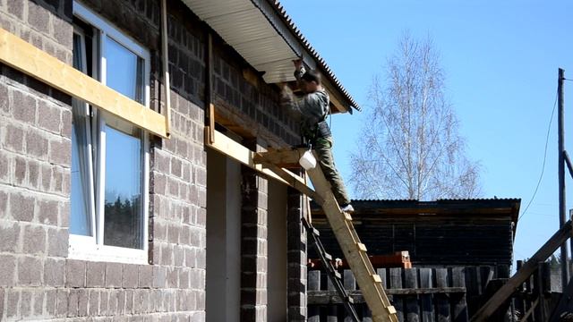 Как мы строили крышу дома своими руками// Работа проделанная за 2 года