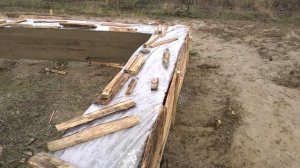 монолитный бетон,фундамент,на второй день после заливки