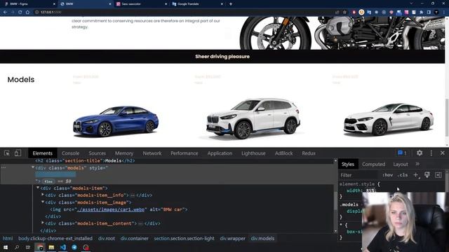 Верстка сайта BMW с нуля (HTML + CSS)