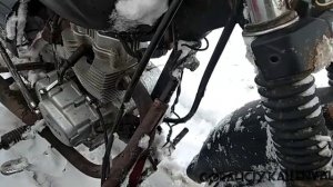 Люлька от ИЖа на китайский мотоцикл.