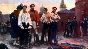 Казнь пяти руководителей восстания декабристов