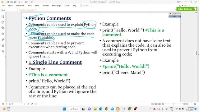 Python- 1. Comments and Syntax