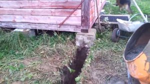 Фундамент из бетонных камней....своими силами.