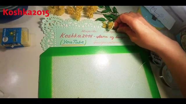 #цветыизбисера Роза Леди Бенкс Лютеа из бисера МК от Koshka2015 - цветы из бисера, бисер смотреть онлайн