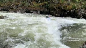 Whitewater Kayak - Granby River, BC -  Rodeo (approx flow of 130 CMS)