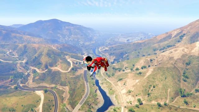 Multiverse Franklin Become Ironman Stealing All Father God Powers in GTA5 #11 смотреть онлайн