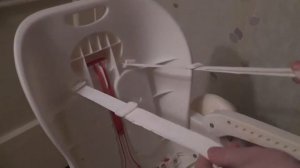 Как закрепить пятиточечные ремни безопасности на стульчик для кормления Chicco Polly | Чикко Полли