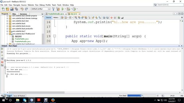 Get Started with Java final keyword and use of overriding, SE-8, In Bengali смотреть онлайн