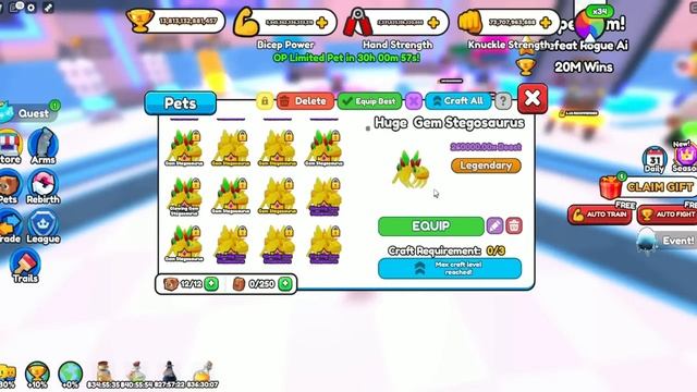 ✨? *ЛУЧШИЙ СПОСОБ* БЕСКОНЕЧНЫЙ ФАРМ НОВЫХ ПЕТОВ в АРМ РЕСЛИНГ СИМУЛЯТОР! ROBLOX WRESTLE SIMULATOR! смотреть онлайн