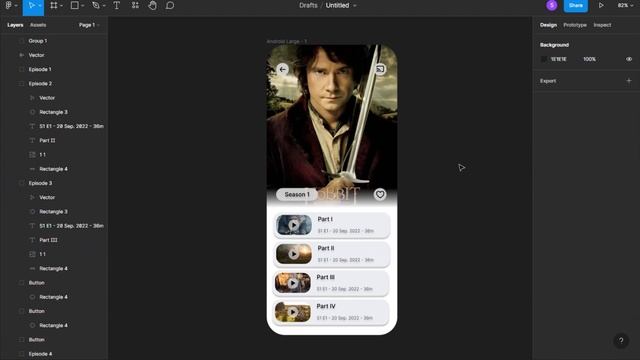 Simple TV Show App on Figma смотреть онлайн
