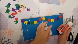 Делаем открытку на День Рождения Деда Мороза