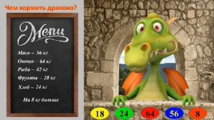 Устный счёт. 3 класс. Составим меню