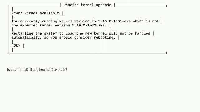 Fresh EC2 instance pending Kernel Upgrade смотреть онлайн