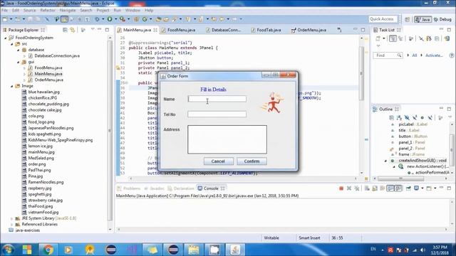 Food Ordering System using Java смотреть онлайн