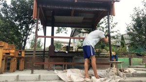 Мангальная зона на даче(32Часть)