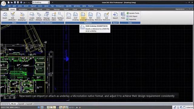 Suporte a arquivo DGN Microstation - GstarCAD 2016