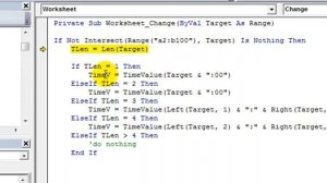 Excel VBA Tips n Tricks #12 NO MORE COLONS When Typing Time of Day, Type 123 instead of 01colon23 A