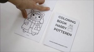 Раскраска Гарри ПоттерЭН / Coloring book Harry PotterEN | masterskayaen.com