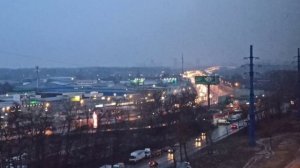 Ускоренное воспроизведение видео в 100 раз | Дмитровское шоссе | Город Долгопрудный | 3