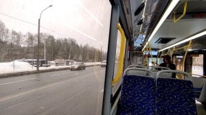 Автобус №77. Ст. метро «Ладожская» - Ст. метро «Проспект Большевиков». (Временная трасса).