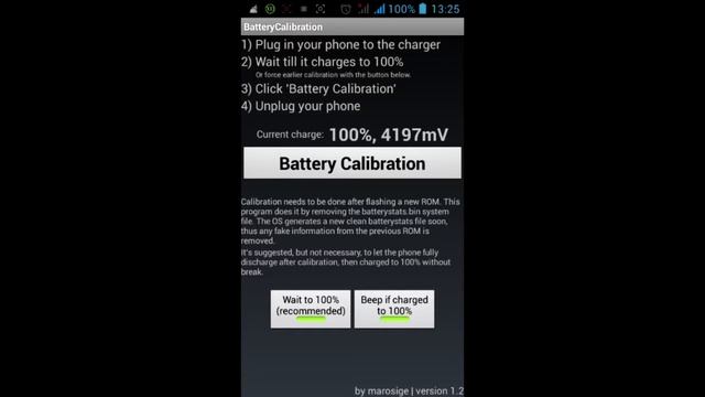 Лечим батарею Смартфона Battery Calibration