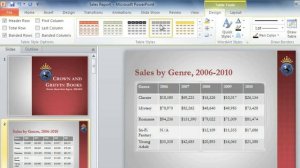 PowerPoint 2010: Working with Tables