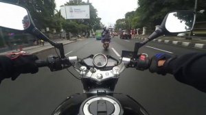 SUZUKI INAZUMA (GW 250) SUASANA KEBUN RAYA BOGOR SORE HARI