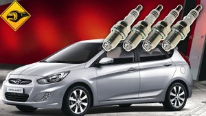 Hyundai Solaris ,Солярис замена свечей зажигания!!!!