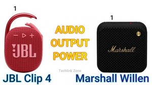 JBL Clip 4 vs Marshall Willen Bluetooth Speaker Comparison  | Which Is Better ?