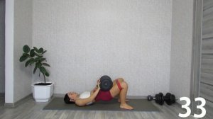 ЯГОДИЦЫ и НОГИ + ПРЕСС Силовая тренировка с гантелями и фитнес лентой