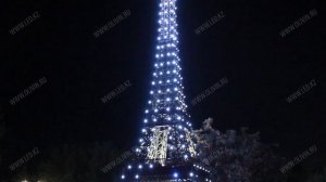 Светодиодная подсветка декоративной Эйфелевой башни