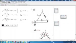 Трехфазные цепи синусоидального тока часть 2 (Решение в программе Mathcad)