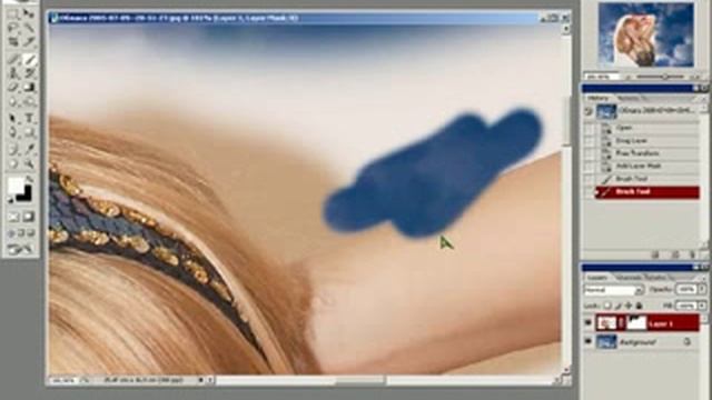 76. Уроки фотошопа -- Коллаж при помощи маски слоя смотреть онлайн