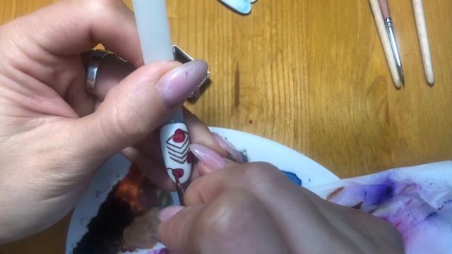 Дизайн на ногтях акварельными красками/МК по акварели/Рисунки на ногтях