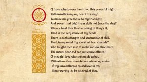 Shakespeare Sonnet 150 - O! from what power hast thou this powerful might