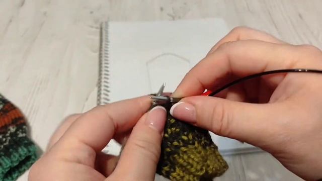 Три варежки)) Вяжем индийский клин #ОльгаЗайцева