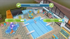 Flip a sim in a pool - the Sims freeplay 😸