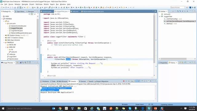 Servlet Filters, Filter Chaining, Servlet Annotations смотреть онлайн