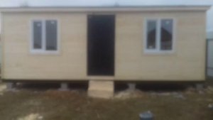 Бытовка распашонка 7х2,3 метра с железной дверью