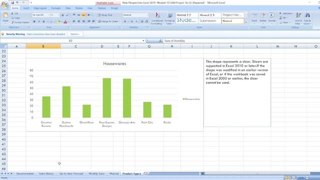 New Perspectives Excel 2019 | Module 10: SAM Project 1b #newperspective #samproject1b #module10