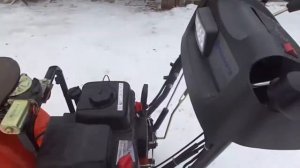 Снегоуборщик Husqvarna ST 261E. электрофикация и регулировка салазок