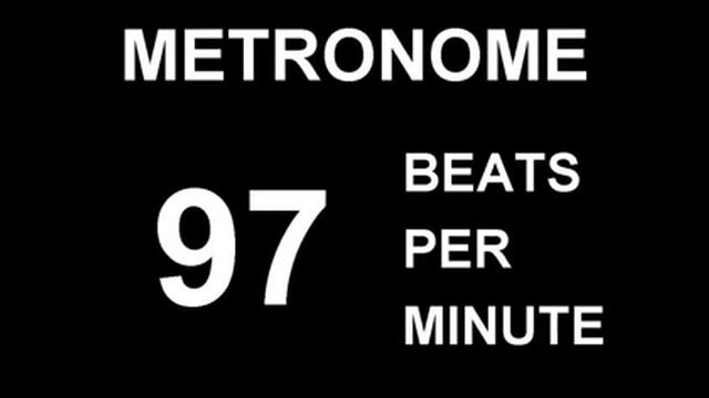 METRONOME 97 BPM BEATS PER MINUTE