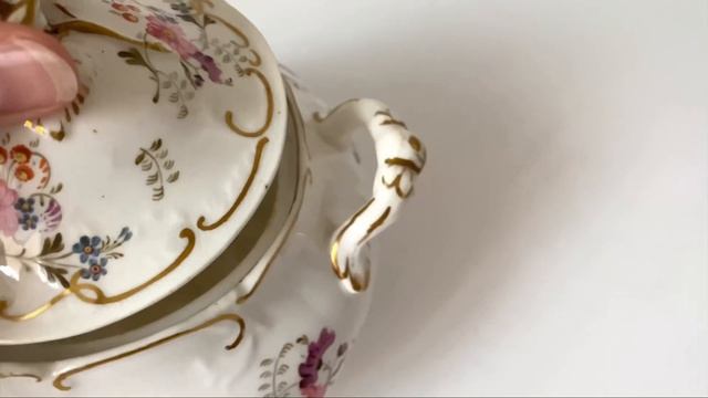 РЕДКОСТЬ. Коллекционный английский фарфор H&R Daniel. Чайная посуда начала 19 века