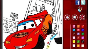 Lightning McQueen Cars Disney Coloring Маккуин Молния Тачки Дисней Раскраска