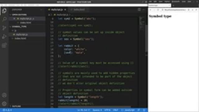 Symbol type - Basic JavaScript Fast (19)