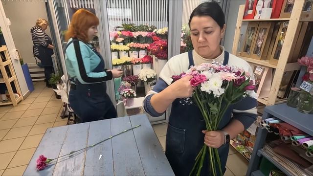 🌷Неделя флориста | Закупка цветов | Сборка букетов | Оформление